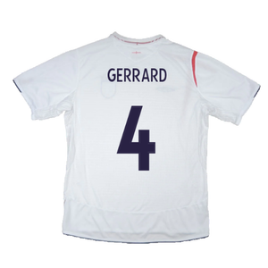 England 2005-07 Home Shirt (M) (Excellent) (GERRARD 4)_2