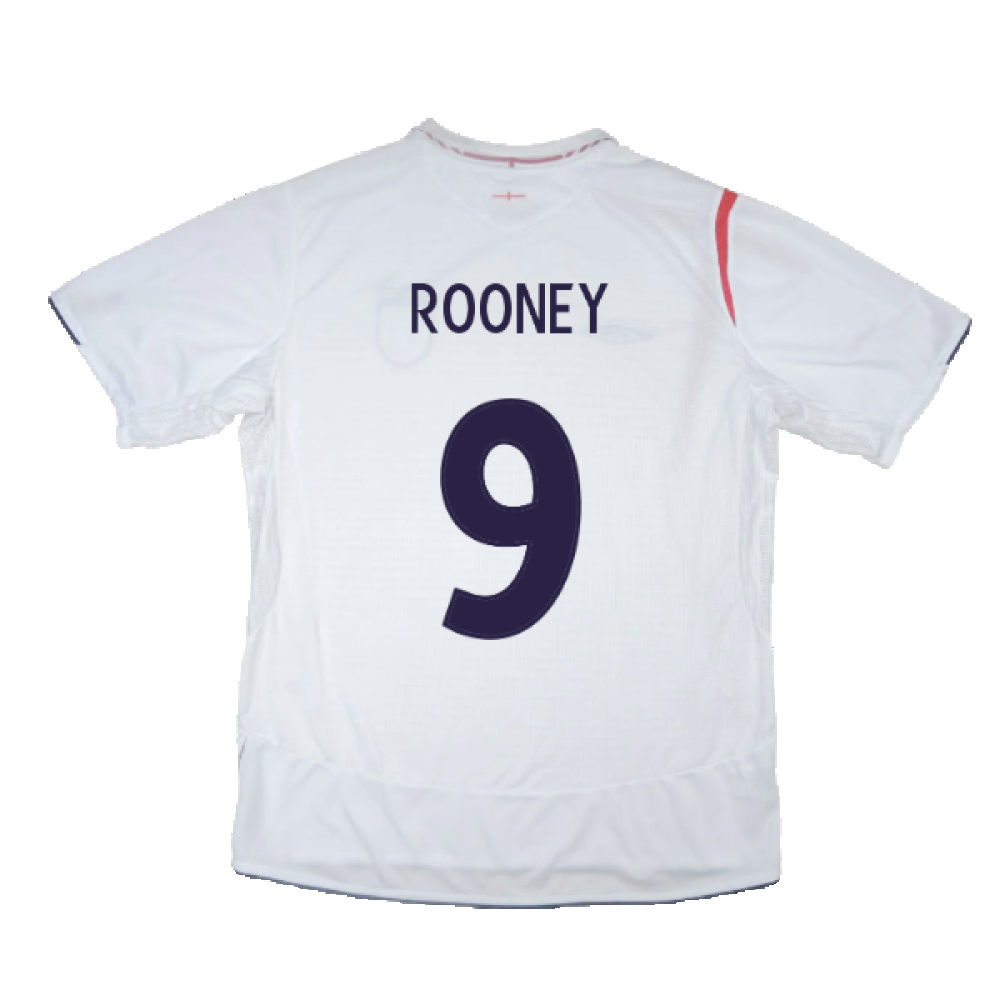 England 2005-07 Home Shirt (M) (Excellent) (ROONEY 9)_2