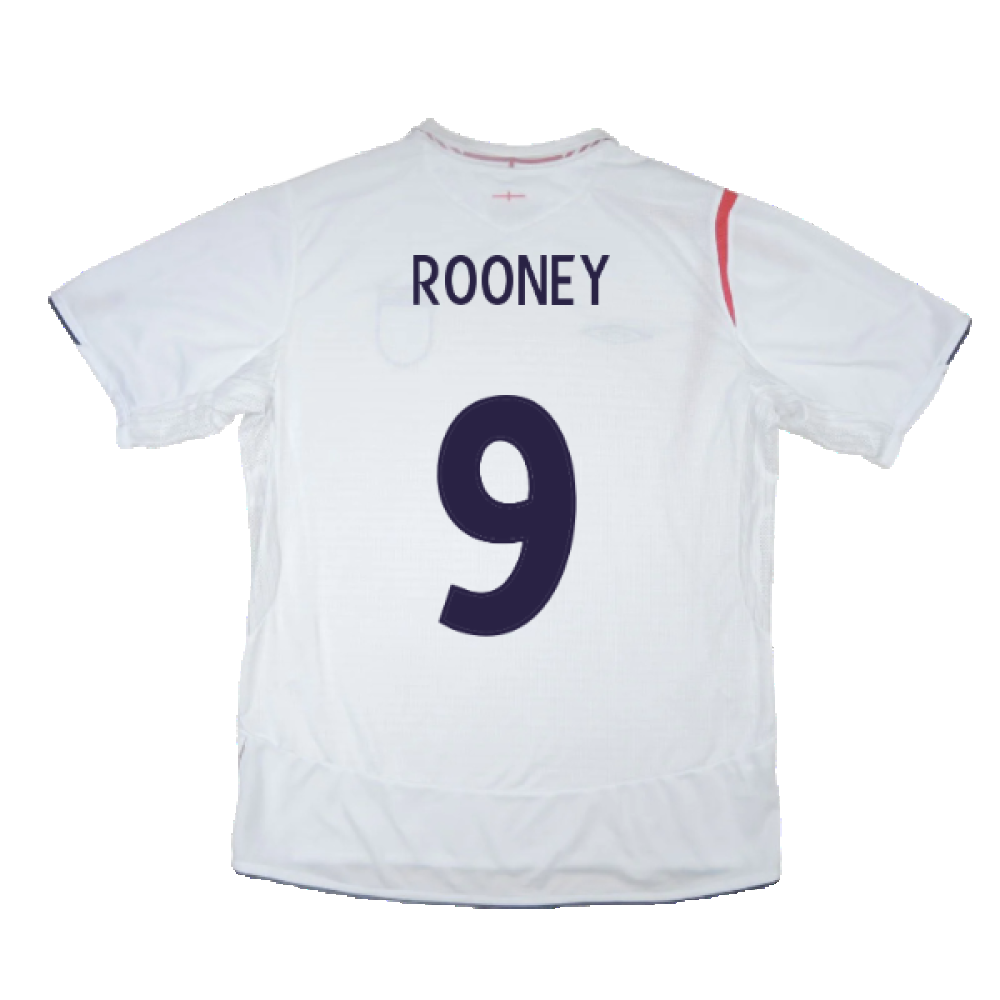 England 2005-07 Home Shirt (M) (Excellent) (ROONEY 9)_2