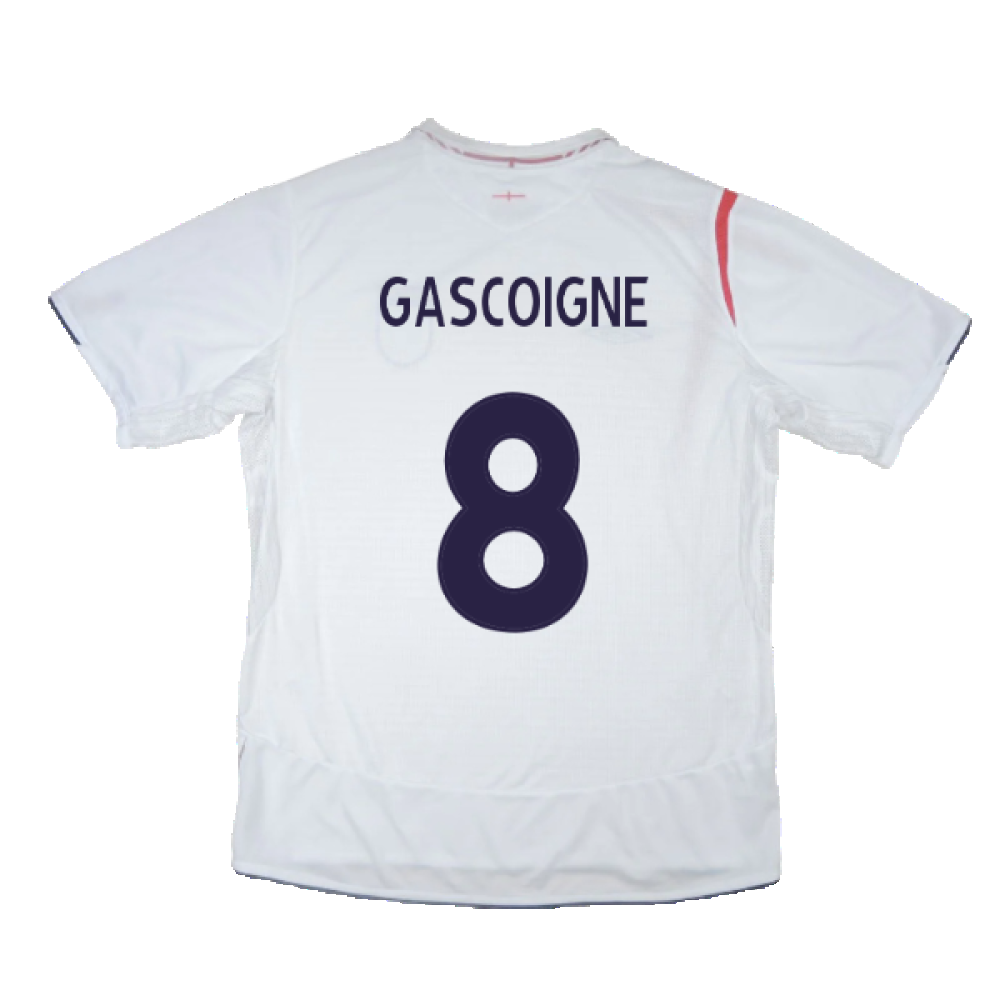 England 2005-07 Home Shirt (M) (Very Good) (GASCOIGNE 8)_2