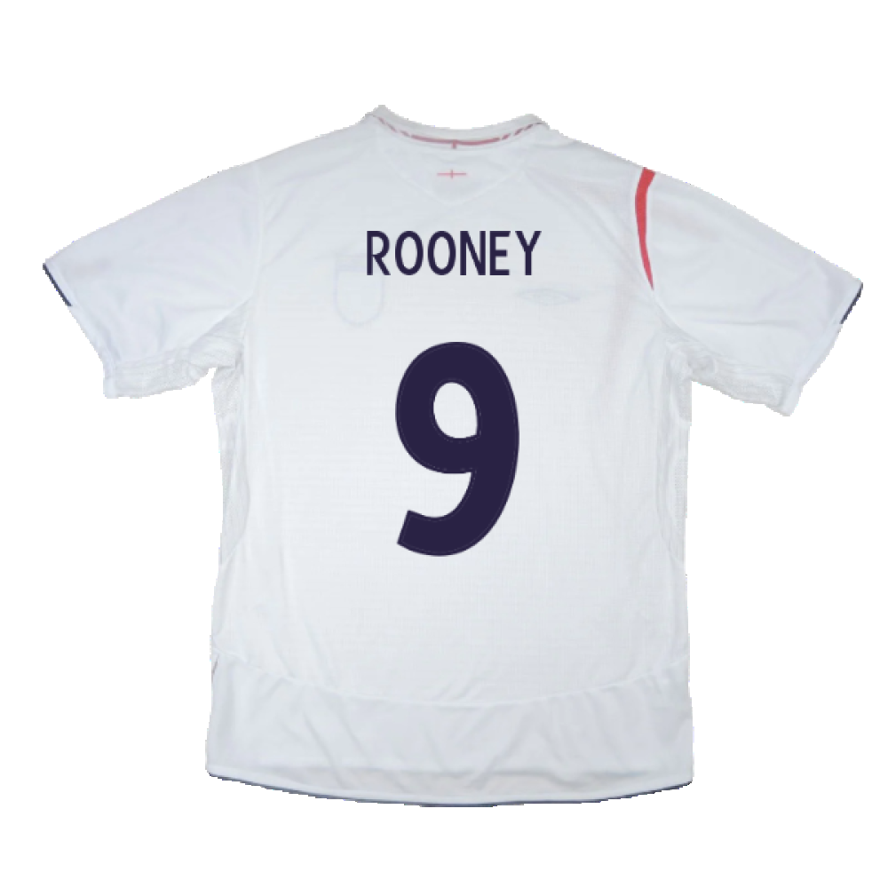 England 2005-07 Home Shirt (XL) (Excellent) (ROONEY 9)_2