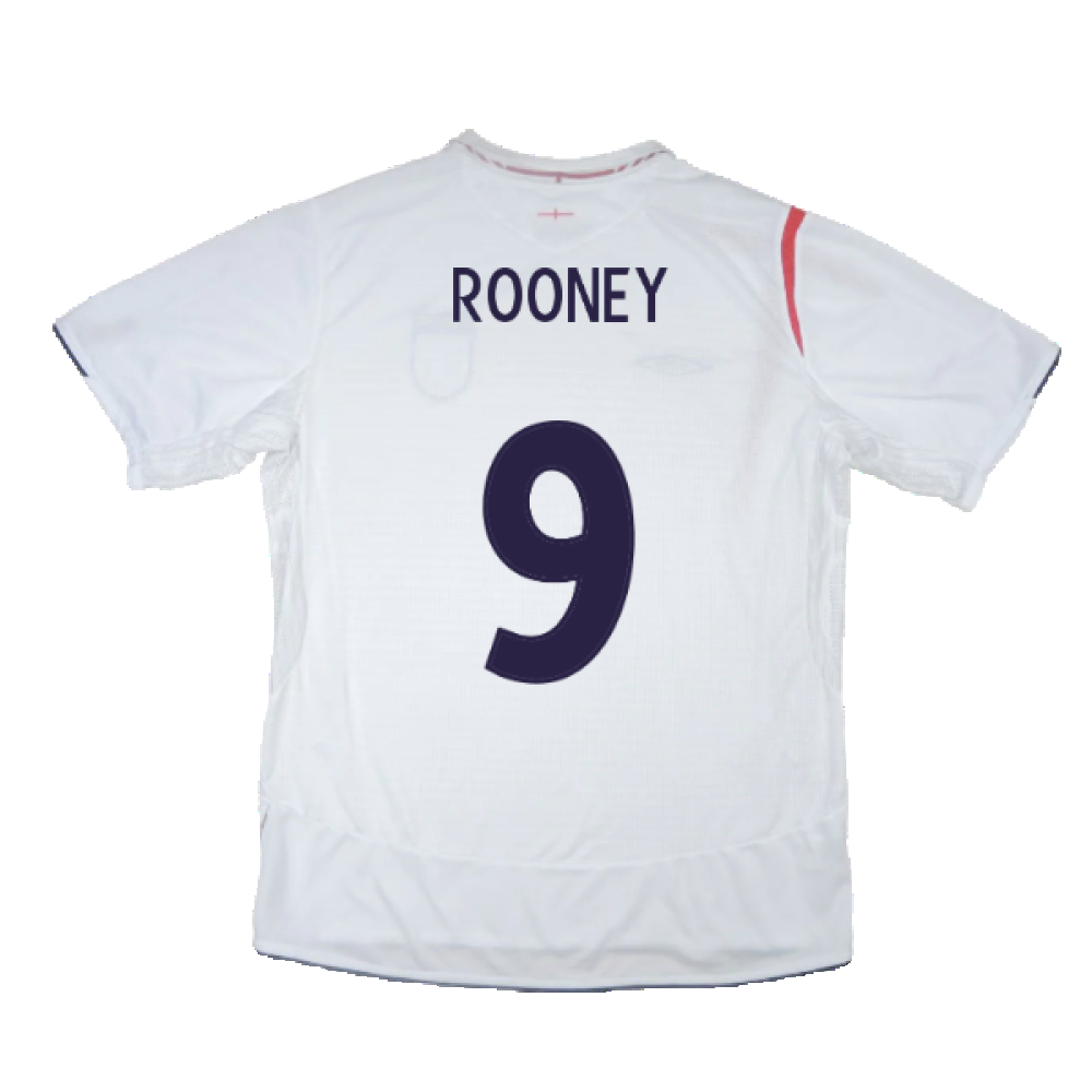 England 2005-07 Home Shirt (XL) (Good) (ROONEY 9)_2
