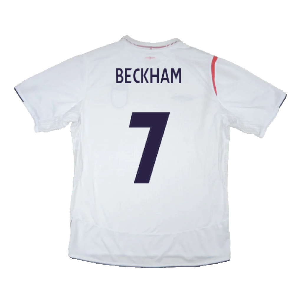 England 2005-2007 Home Shirt (XL) (Good) (BECKHAM 7)_1