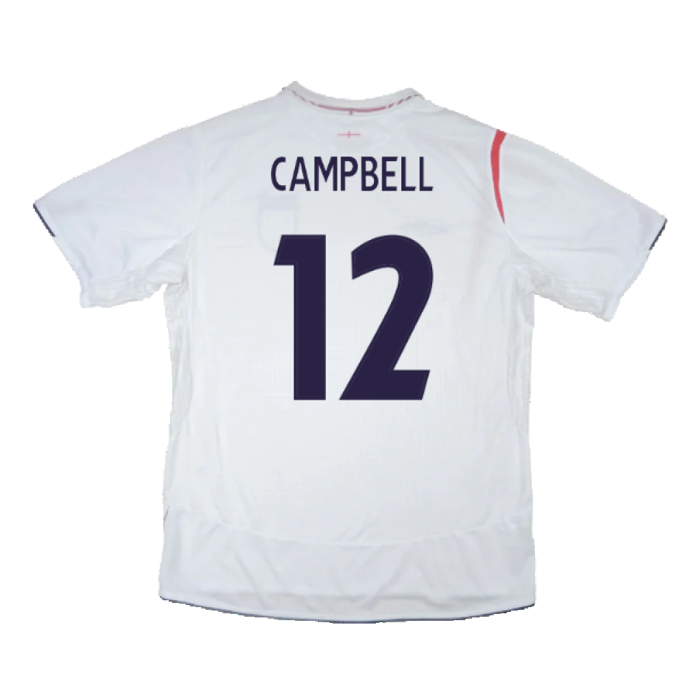 England 2005-2007 Home Shirt (Excellent) (XXL) (Excellent) (CAMPBELL 12)_1