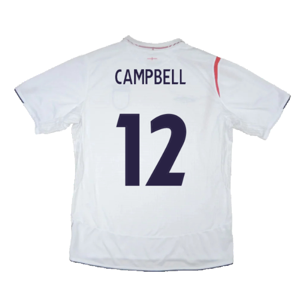 England 2005-2007 Home Shirt (XL) (Good) (CAMPBELL 12)_1
