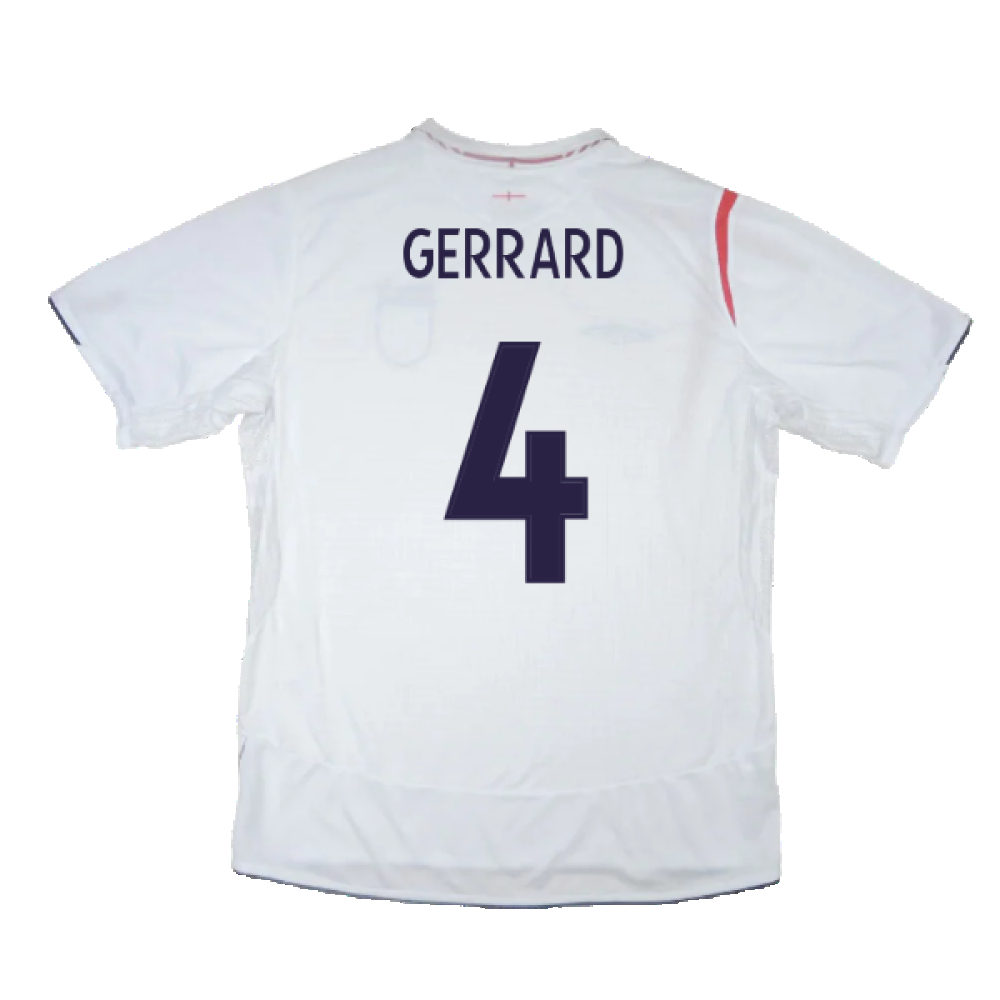 England 2005-2007 Home Shirt (L) (Excellent) (GERRARD 4)_1
