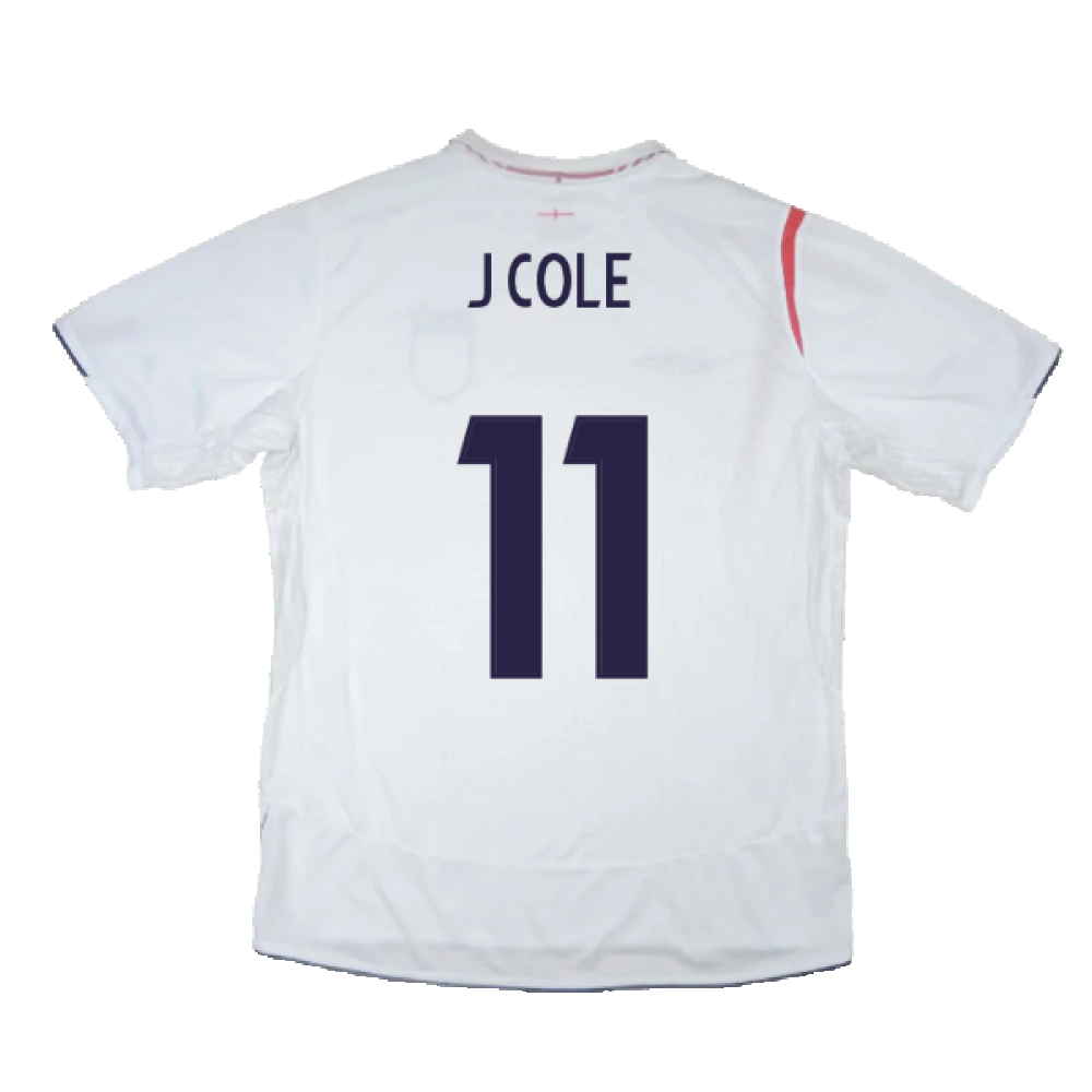 England 2005-2007 Home Shirt (XL) (Good) (J COLE 11)_1