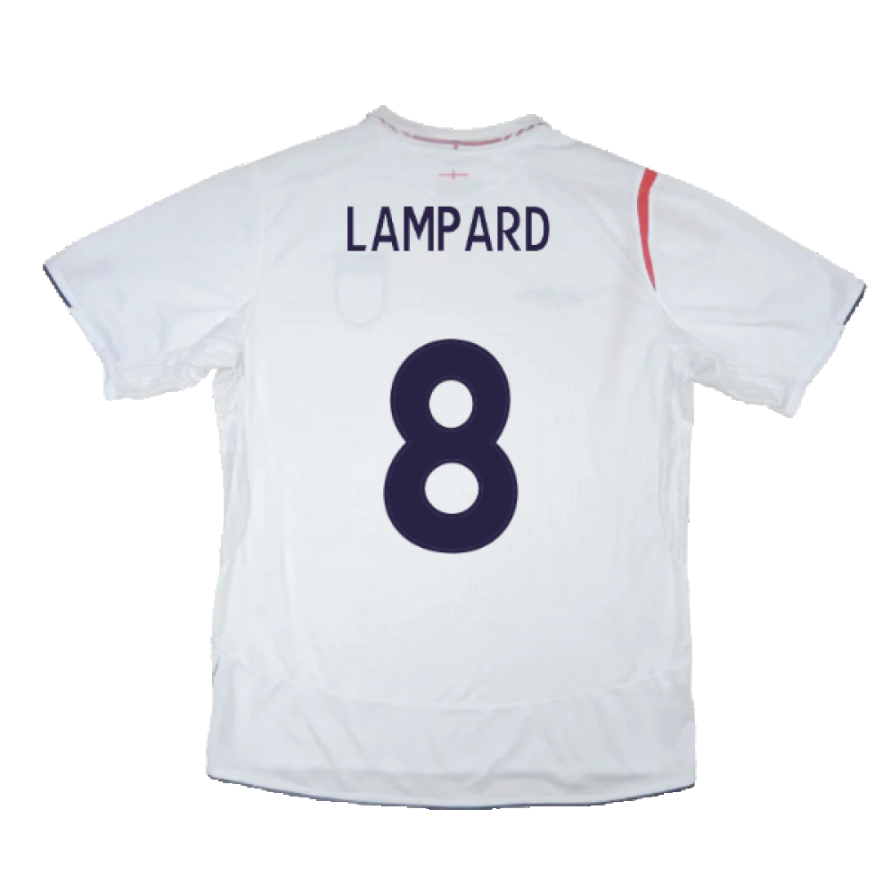 England 2005-2007 Home Shirt (XL) (Good) (LAMPARD 8)_1