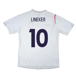 England 2005-2007 Home Shirt (XXL) (Good) (LINEKER 10)_1