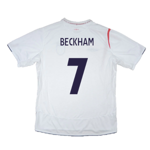 England 2005-2007 Home Shirt (M) (Excellent) (Excellent) (BECKHAM 7)_2