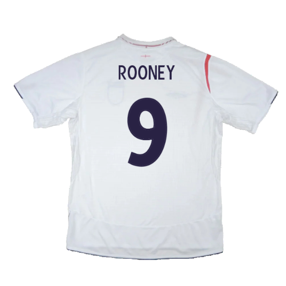 England 2005-2007 Home Shirt (L) (Excellent) (ROONEY 9)_1