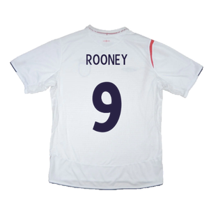 England 2005-2007 Home Shirt (XL) (Very Good) (ROONEY 9)_2