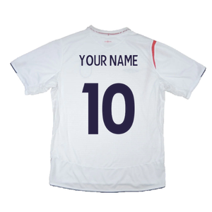 England 2005-2007 Home Shirt (XL) (Very Good) (Your Name)_2