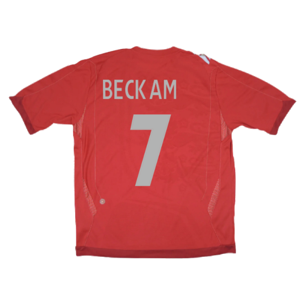 England 2006-08 Away Shirt (XL) (BECKHAM 7) (Good)_1