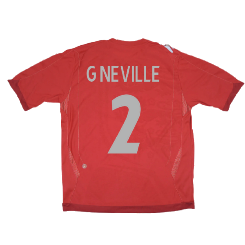 England 2006-08 Away Shirt (M) (Fair) (G NEVILLE 2)_1
