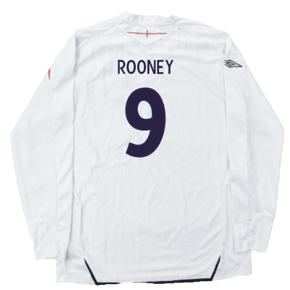 England 2007-09 Home L/S (L) (Good) (ROONEY 9)_1