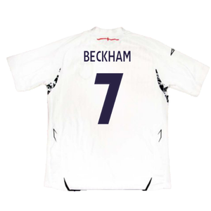 England 2007-09 Home Shirt (S) (Very Good) (BECKHAM 7)_1