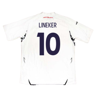 England 2007-09 Home Shirt (Very Good) (LINEKER 10)_1