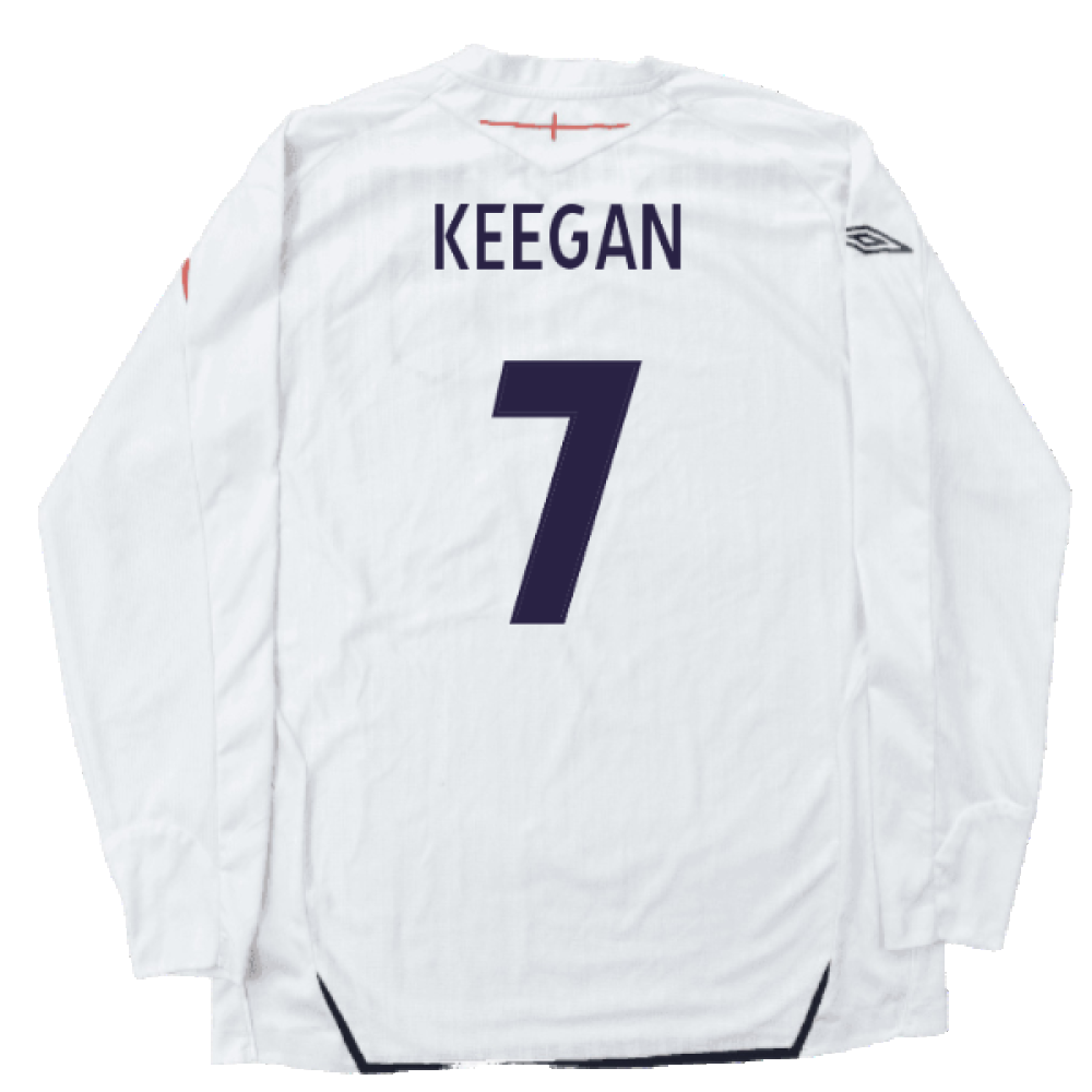 England 2007-09 Home Long Sleeved Shirt (L) (Mint) (KEEGAN 7)_1
