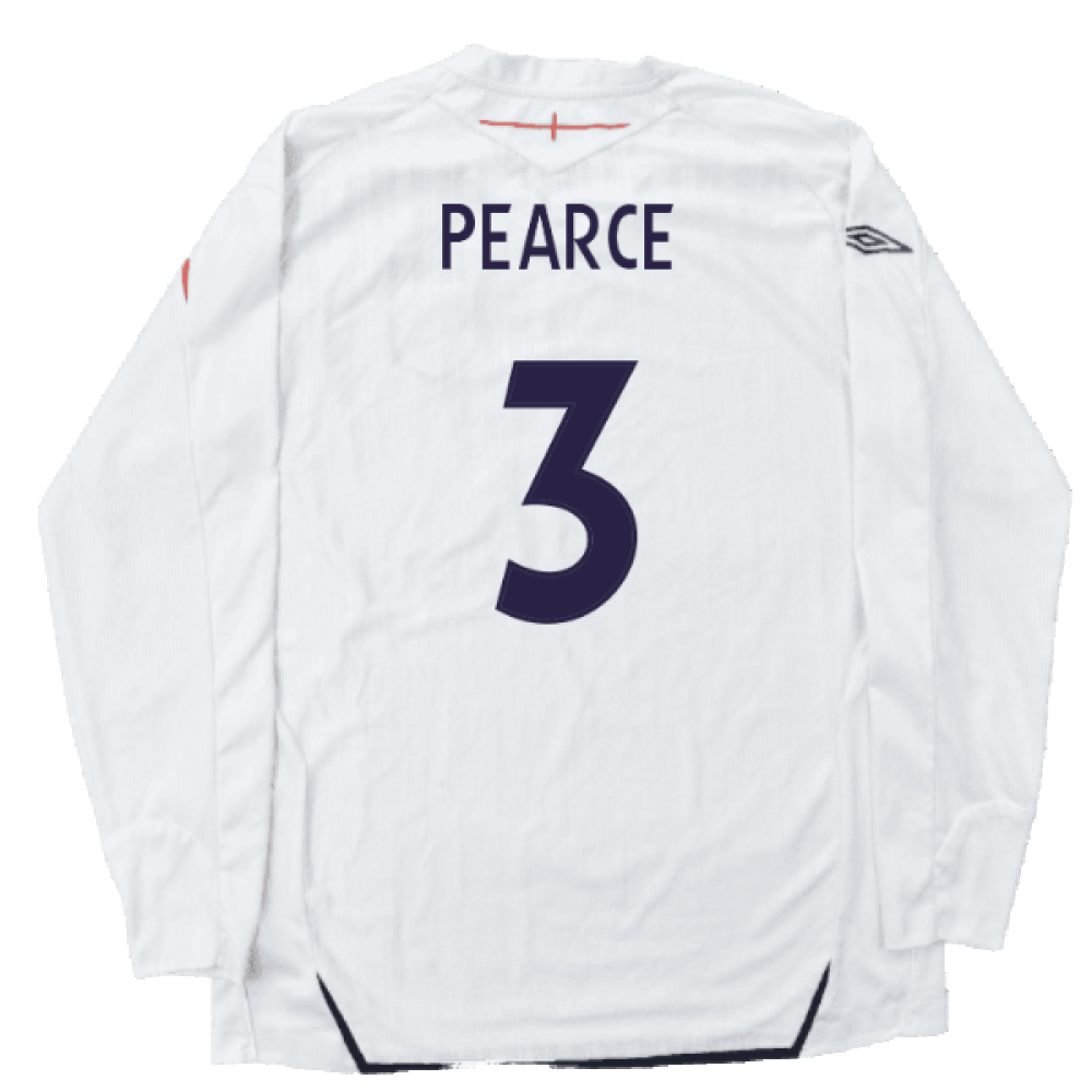 England 2007-09 Home Long Sleeved Shirt (L) (Mint) (PEARCE 3)_1