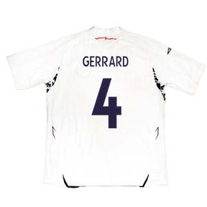 England 2007-09 Home Shirt (M) (Fair) (GERRARD 4)_2