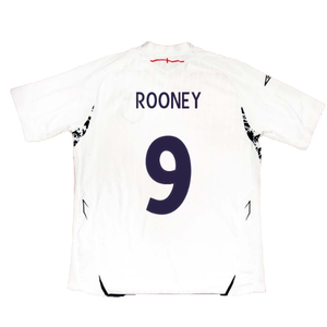 England 2007-09 Home Shirt (M) (Very Good) (ROONEY 9)_2