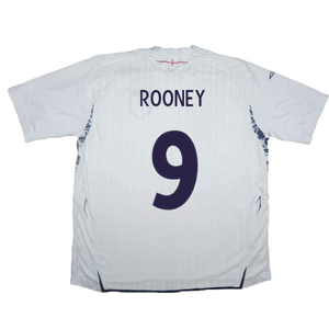 England 2007-09 Home Shirt (XL Boys) (Excellent) (ROONEY 9)_2