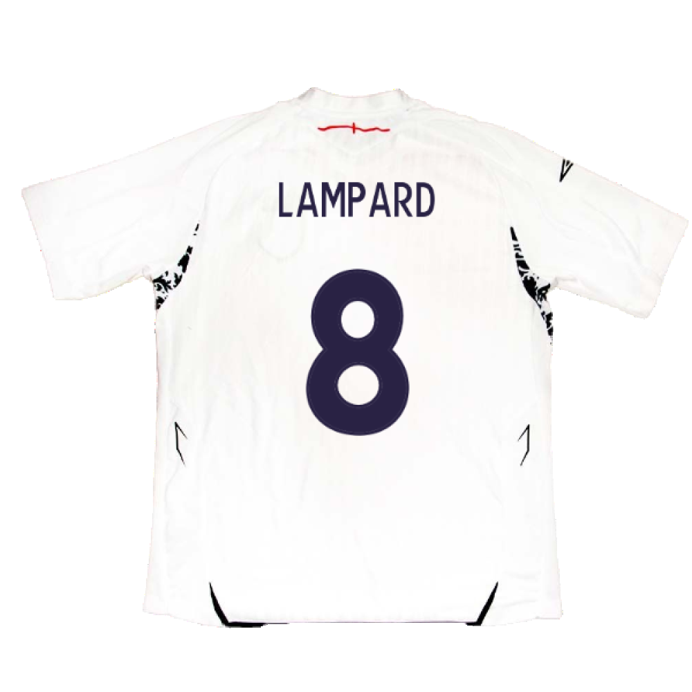 England 2007-09 Home Shirt (XL) (Excellent) (LAMPARD 8)_2