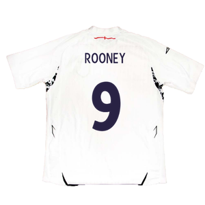 England 2007-09 Home Shirt (XL) (Good) (ROONEY 9)_2