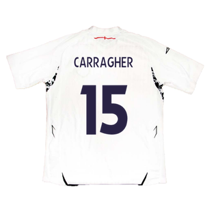 England 2007-2009 Home Shirt (XL) (CARRAGHER 15) (Fair)_1