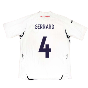 England 2007-2009 Home Shirt (XL) (GERRARD 4) (Good)_1