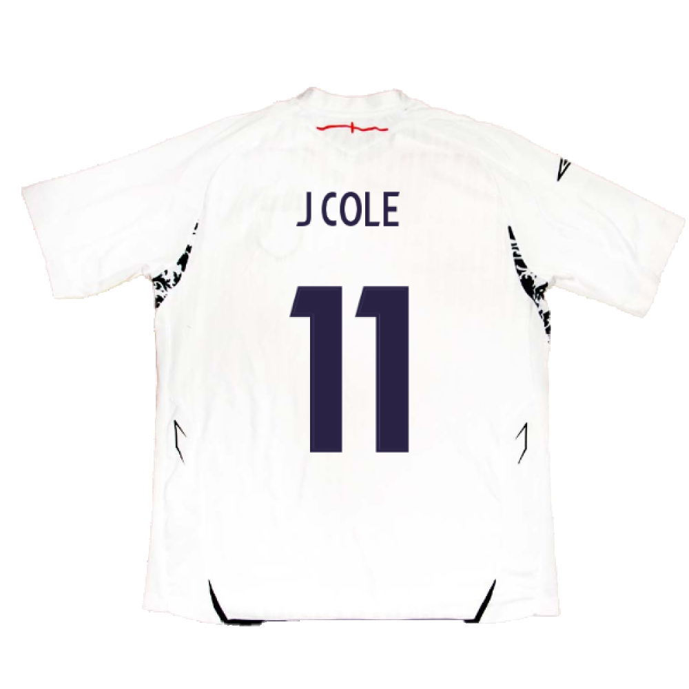 England 2007-2009 Home Shirt (XL) (J COLE 11) (Good)_1