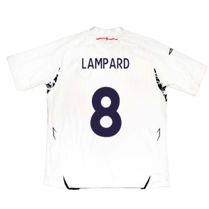 England 2007-2009 Home Shirt (XL) (LAMPARD 8) (Good)_1