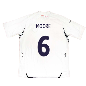 England 2007-2009 Home Shirt (XXL) (MOORE 6) (Fair)_1