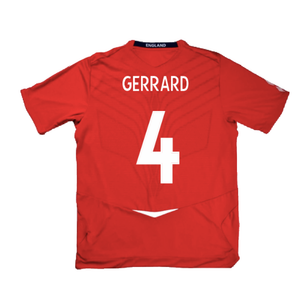 England 2008-10 Away Shirt (Excellent) (GERRARD 4)_2