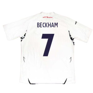 England 2007-2009 Home Shirt (L) (Excellent) (BECKHAM 7)_1