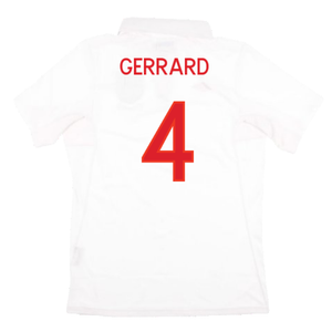 England 2009-10 Home Shirt (L) (Good) (GERRARD 4)_1