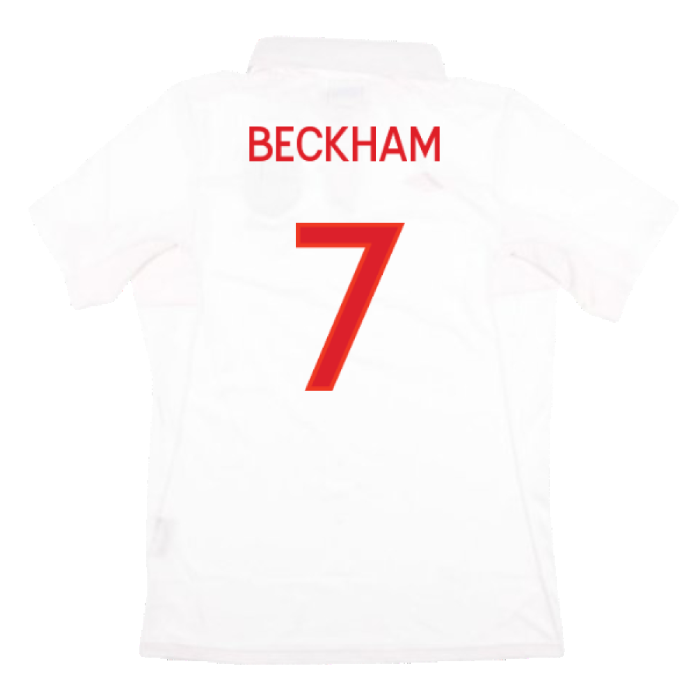 England 2009-10 Home Shirt (With South Africa Badge Detail) (L) (Very Good) (BECKHAM 7)_1