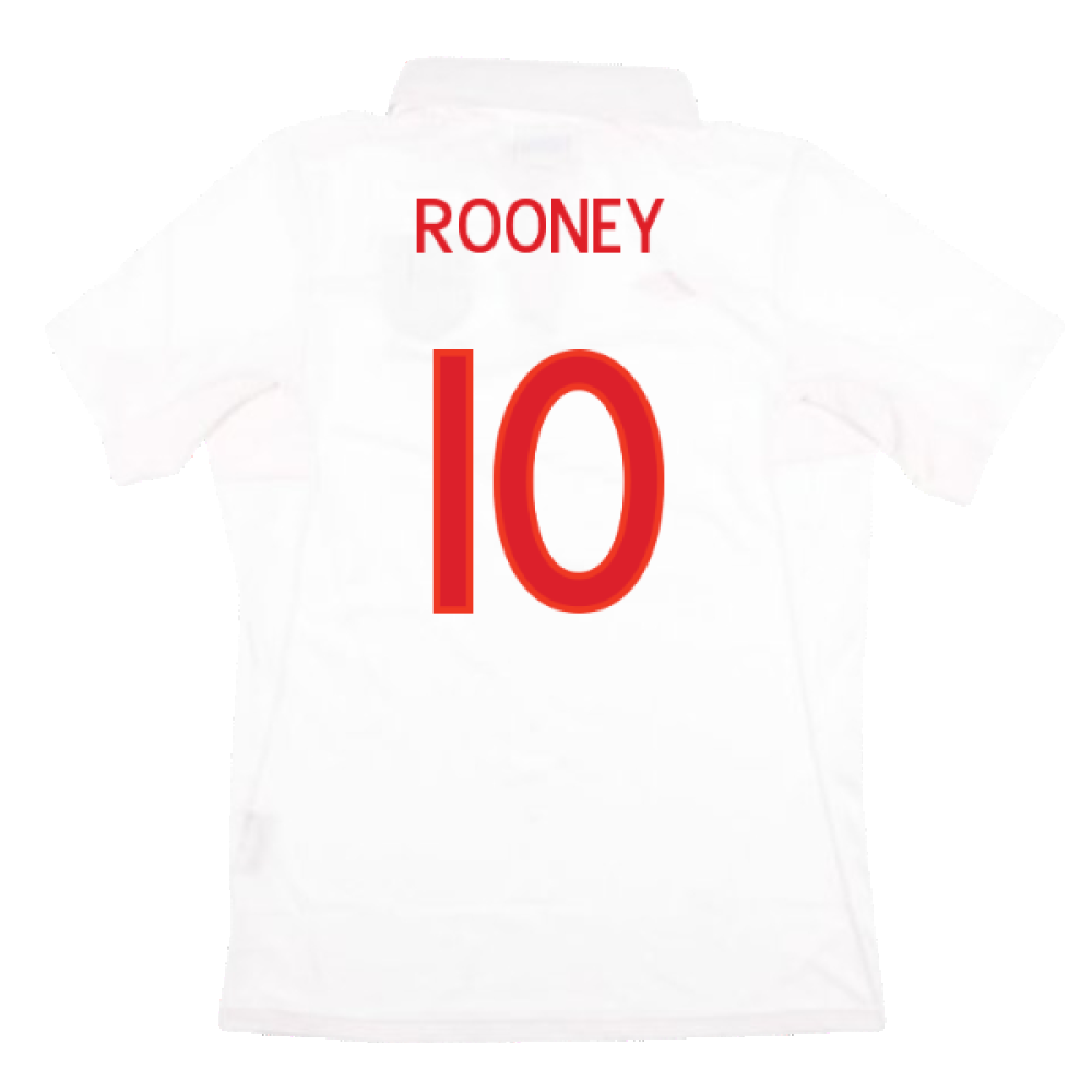 England 2009-10 Home Shirt (With South Africa Badge Detail) (Medium Boy) (Very Good) (ROONEY 10)_1