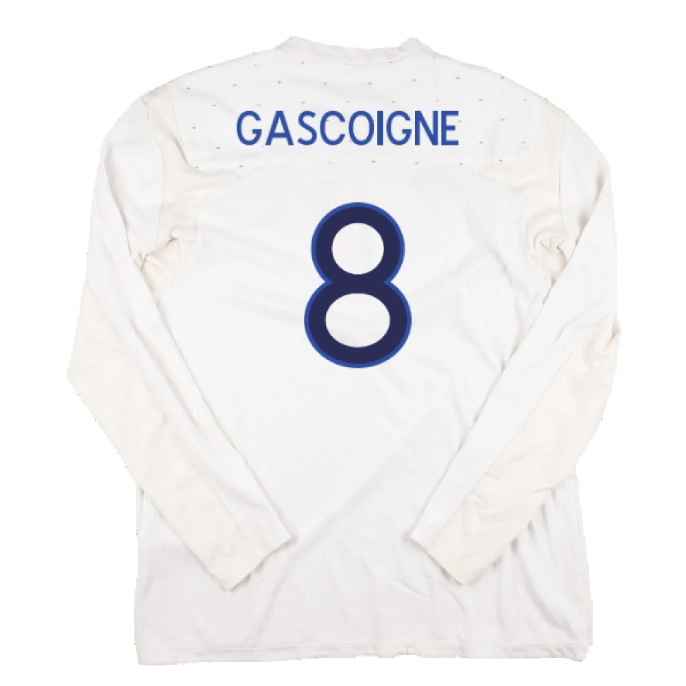 England 2010-12 Long Sleeve Home Shirt (M) (Fair) (Gascoigne 8)_1