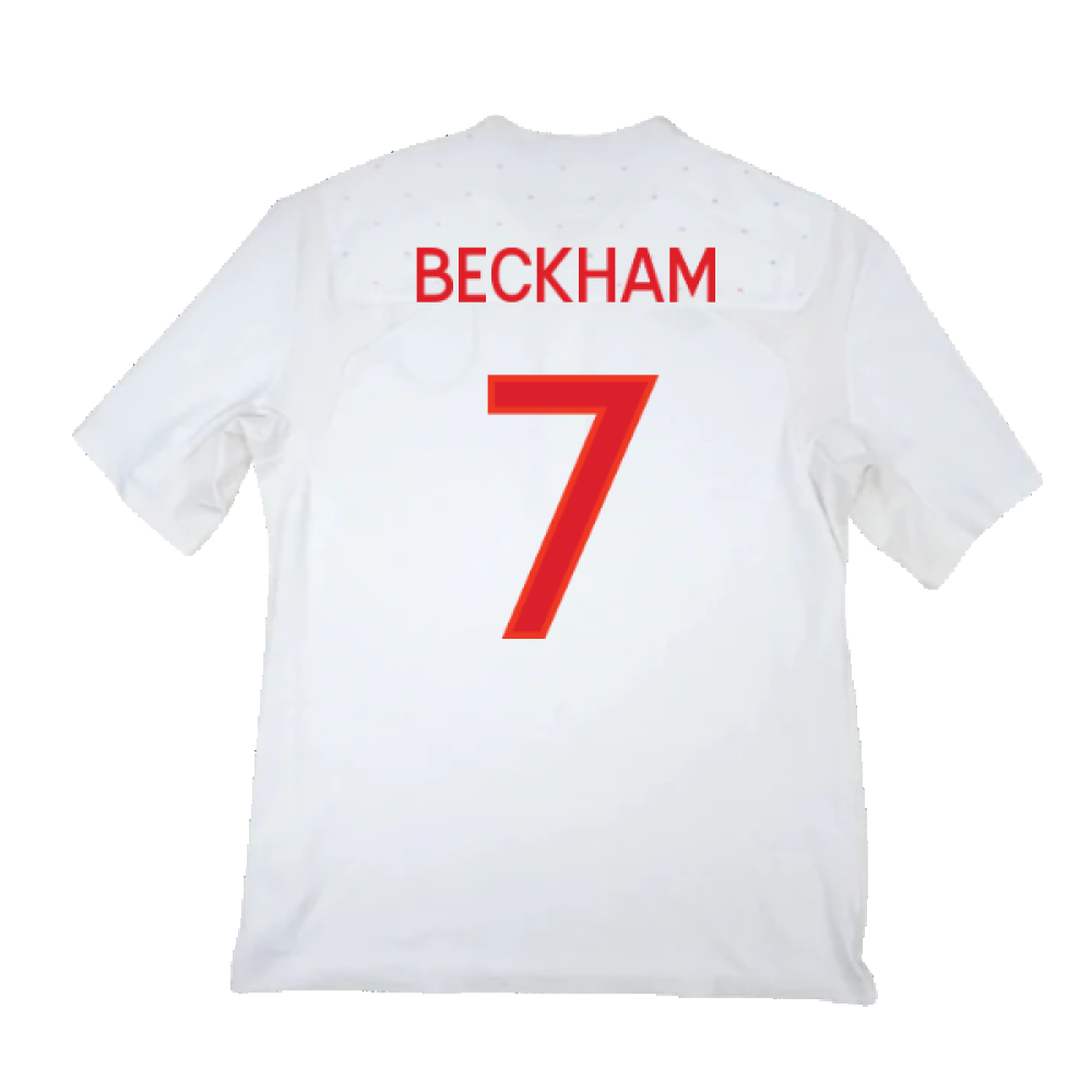 England 2010-11 Home Shirt (M) (Good) (BECKHAM 7)_1
