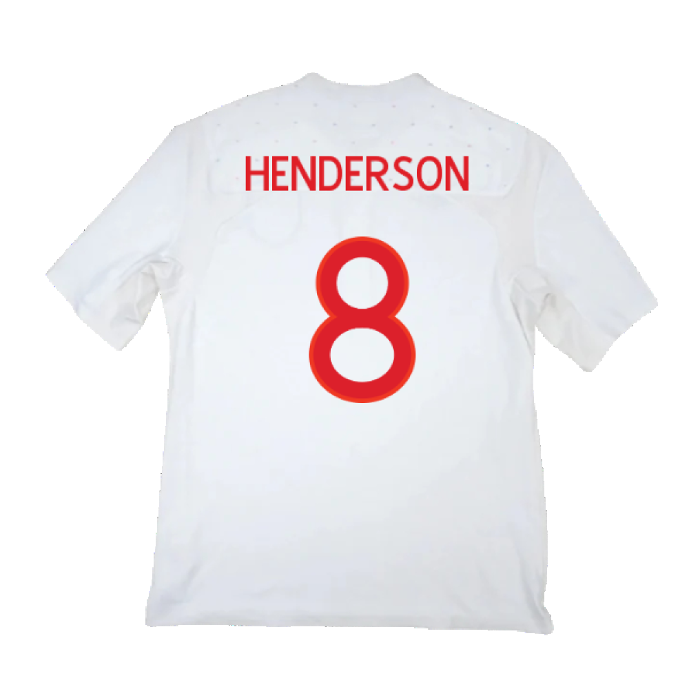 England 2010-11 Home Shirt (M) (Good) (HENDERSON 8)_1