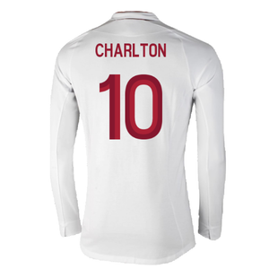 England 2012-13 Long Sleeve Home Shirt (L) (Fair) (Charlton 10)_1