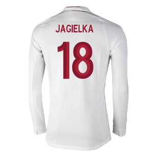 England 2012-13 Long Sleeve Home Shirt (L) (Fair) (Jagielka 18)_1