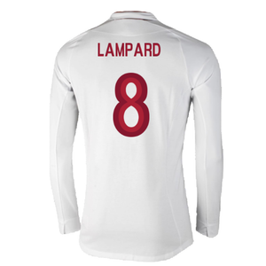 England 2012-13 Long Sleeve Home Shirt (L) (Fair) (Lampard 8)_1