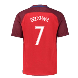 England 2016-17 Away Shirt (M) (Excellent) (Beckham 7)_1