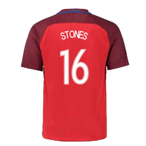 England 2016-17 Away Shirt (S) (Very Good) (Stones 16)_1