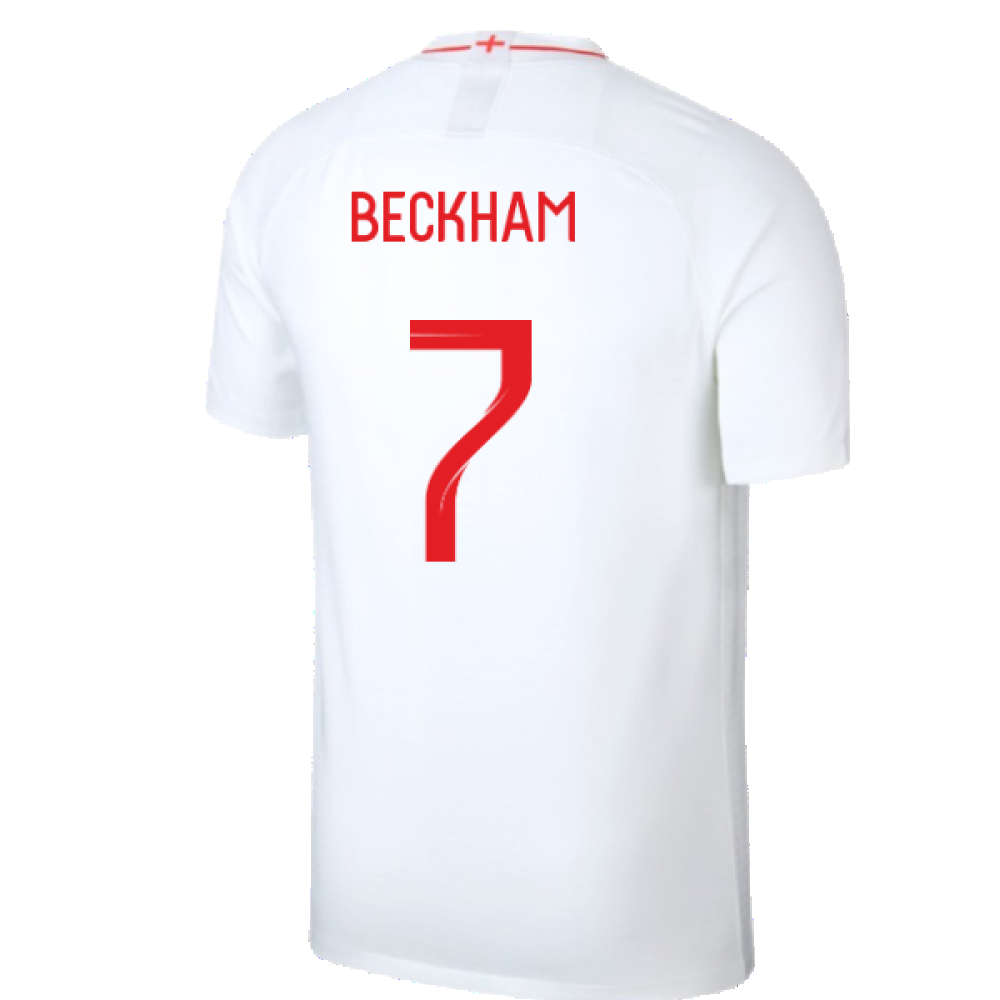 England 2018-19 Home Shirt (S) (Very Good) (Beckham 7)_1