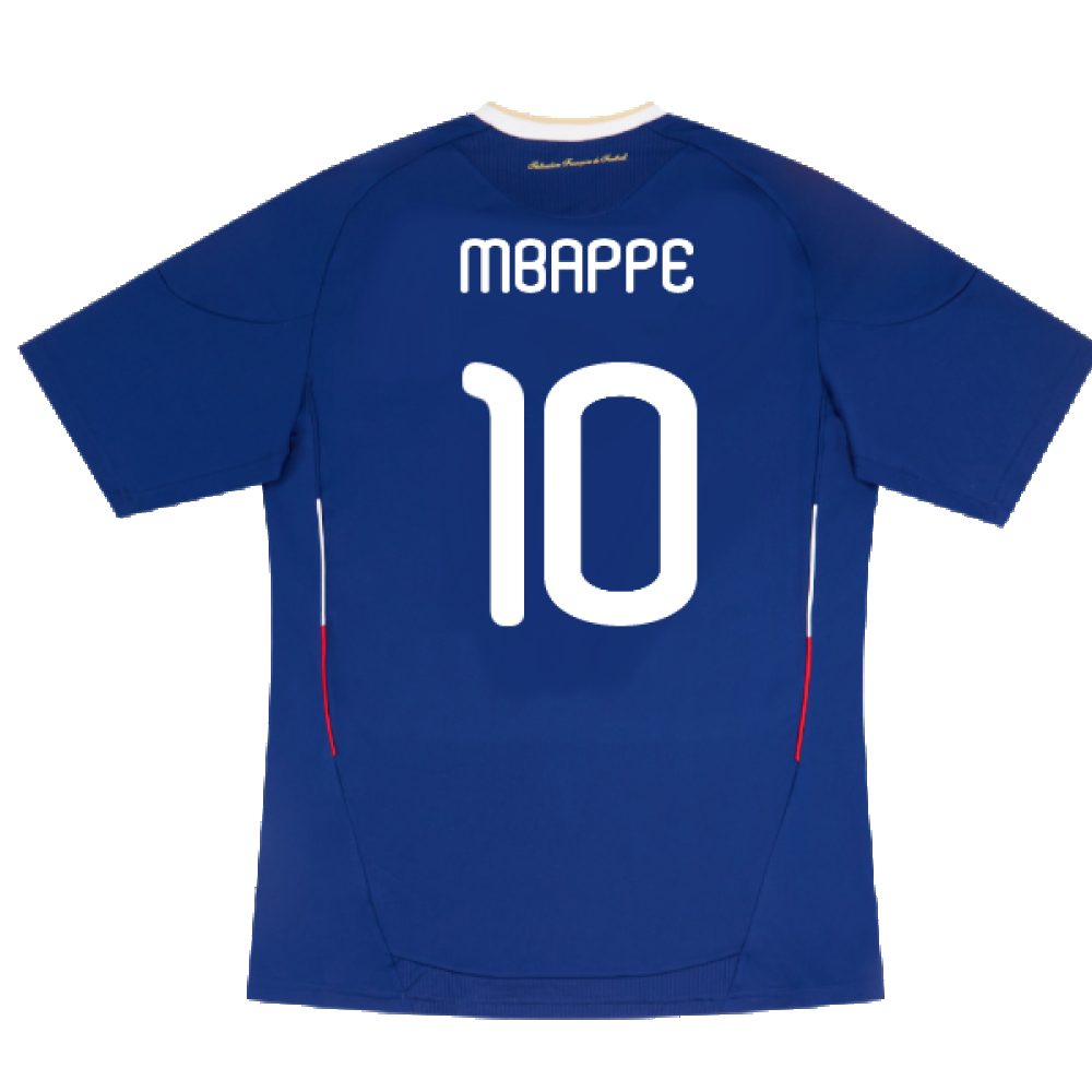 France 2010-11 Home Shirt (XL) (Very Good) (MBAPPE 10)_1