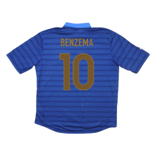 France 2012-13 Home Shirt (M) (Excellent) (Benzema 10)_1